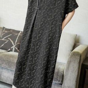 Elegant V-neck mid-length skirt